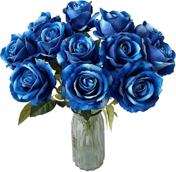 OBOSOE 10-pack Konstgjorda Rosor - Livsäkta Silkesblommor till Bröllop & Hemdekoration