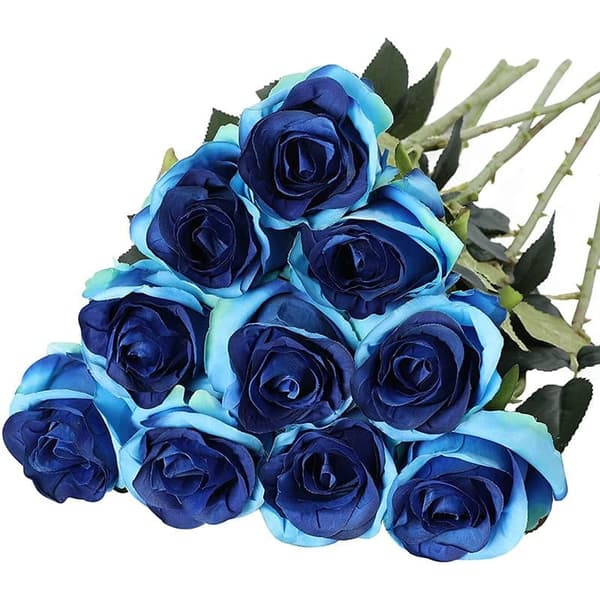 OBOSOE 10-pack Konstgjorda Rosor - Livsäkta Silkesblommor till Bröllop & Hemdekoration