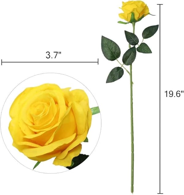 OBOSOE 10-pack Konstgjorda Rosor - Livsäkta Silkesblommor till Bröllop & Hemdekoration