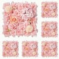 Miniatyrbild 1 av 6: OBOSOE 6-pack Konstblomsterpaneler - 38x38 cm Rosbakgrund i Skär, Bröllop bakgrund dekoration