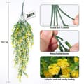 Miniatyrbild 2 av 5: OBOSOE 3 st Hängande Konstgjorda Blommor – UV-beständiga Växter för Inomhus & Utomhus Dekoration