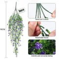Miniatyrbild 2 av 5: OBOSOE 3 st Hängande Konstgjorda Blommor – UV-beständiga Växter för Inomhus & Utomhus Dekoration