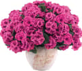 Pikkukuva 2 / 7: OBOSOE 6-pakkaus tekokukat/pelargoniat – UV-kestävät kukat ulkokäyttöön