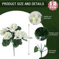 Pikkukuva 3 / 7: OBOSOE 6-pakkaus tekokukat/pelargoniat – UV-kestävät kukat ulkokäyttöön
