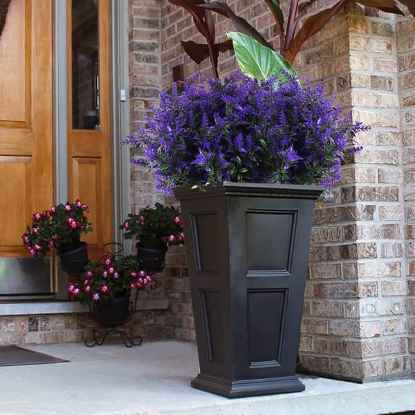 OBOSOE Kunstige Blomster Lavendel 8-pak – UV-resistente dekorative planter til indendørs og udendørs