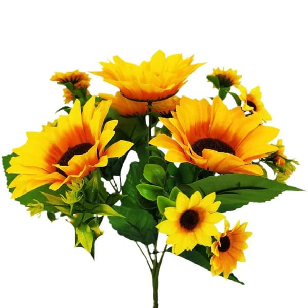 OBOSOE Kunstige Blomster Kunstige Solsikker 4-pak – Silkeblomster til dekoration