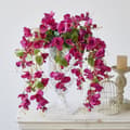 Miniatyrbillede 2 af 4: OBOSOE kunstige hængende blomster 2-pak – silkehibiscus UV-bestandig til udendørs og indendørs dekoration