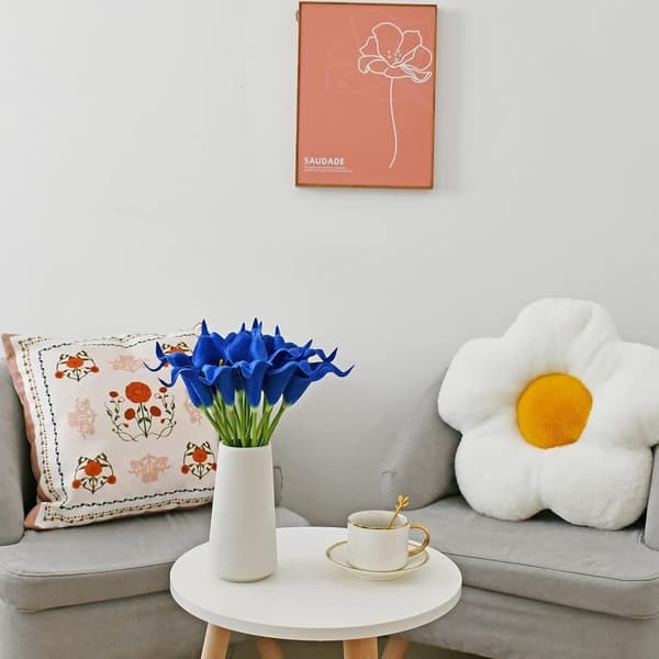 OBOSOE PU Calla Lily kunstige blomster 20 stængler 35cm - Realistiske blomster til brudebuket og boligindretning