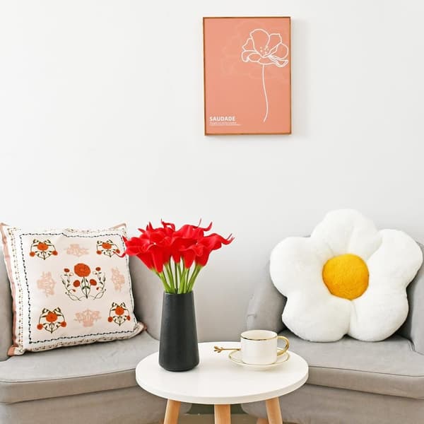 OBOSOE PU Calla Lily kunstige blomster 20 stængler 35cm - Realistiske blomster til brudebuket og boligindretning