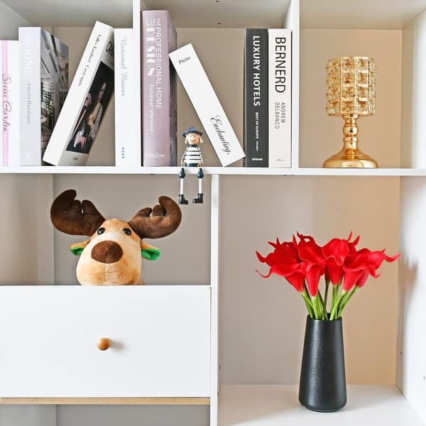 OBOSOE PU Calla Lily kunstige blomster 20 stængler 35cm - Realistiske blomster til brudebuket og boligindretning