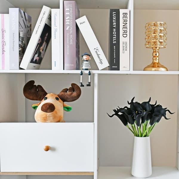OBOSOE PU Calla Lily kunstige blomster 20 stængler 35cm - Realistiske blomster til brudebuket og boligindretning
