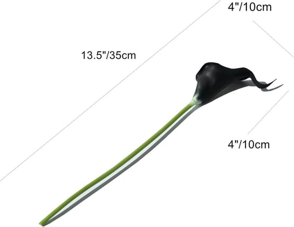 OBOSOE PU Calla Lily kunstige blomster 20 stængler 35cm - Realistiske blomster til brudebuket og boligindretning