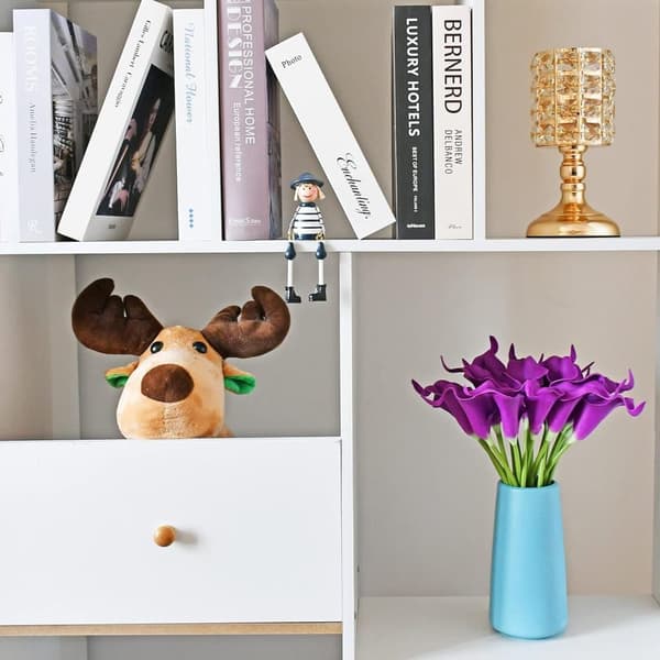 OBOSOE PU Calla Lily kunstige blomster 20 stængler 35cm - Realistiske blomster til brudebuket og boligindretning
