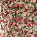 Miniatyrbild 7 av 7: OBOSOE 10 st konstgjorda blommor rosenrankor 250 cm – Blomstergirlang med blad för hemdekoration, bröllop, fest & julpynt