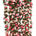Miniatyrbild 1 av 7: OBOSOE 10 st konstgjorda blommor rosenrankor 250 cm – Blomstergirlang med blad för hemdekoration, bröllop, fest & julpynt