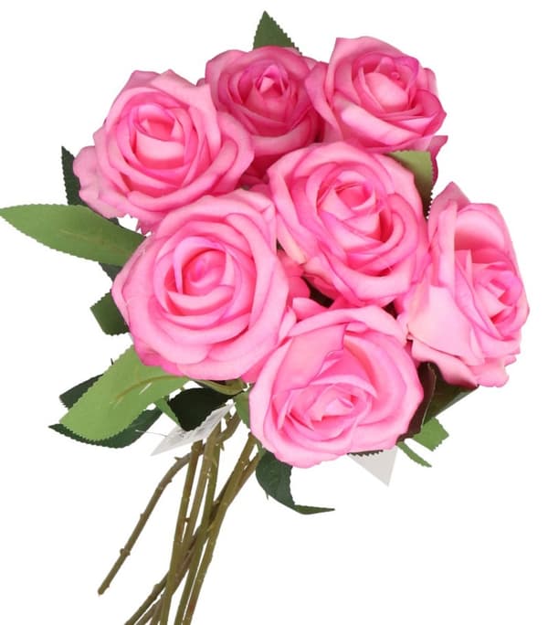 KUNSTIGE BLOMSTER ROSER ROSER I RUSKINDSFLØJL 46 CM