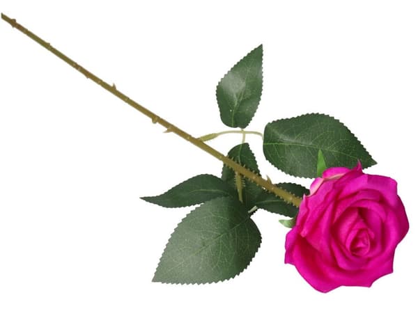 KUNSTIGE BLOMSTER ROSER ROSER I RUSKINDSFLØJL 46 CM