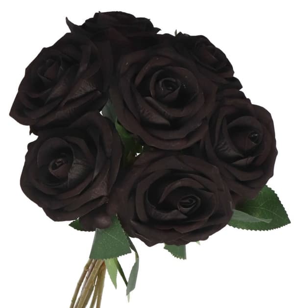 KUNSTIGE BLOMSTER ROSER ROSER I RUSKINDSFLØJL 46 CM