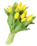 Miniatyrbillede 5 af 9: TULIPANERBUKET MED TULIPANER GUMMIBEDRÆKKET SOM LIVET 7 STK.