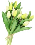 Miniatyrbillede 4 af 9: TULIPANERBUKET MED TULIPANER GUMMIBEDRÆKKET SOM LIVET 7 STK.