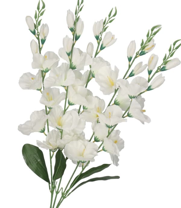KUNSTIGE BLOMSTERBUKET TYK STOR GLADIOLIUS GLADIOLI 70CM