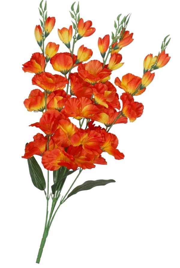 KONSTGJORD BLOMMABUKETT TJOCK STOR GLADIOLIUS GLADIOLI 70CM