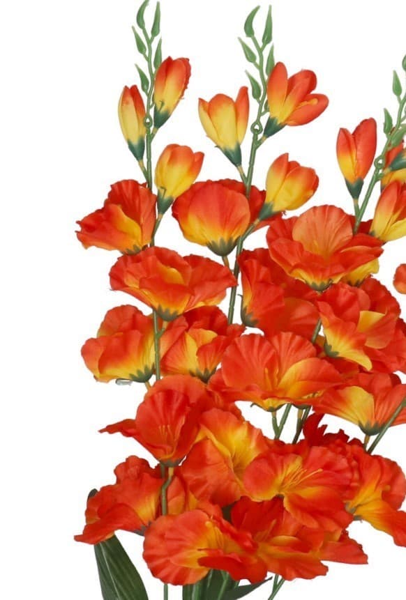 KONSTGJORD BLOMMABUKETT TJOCK STOR GLADIOLIUS GLADIOLI 70CM