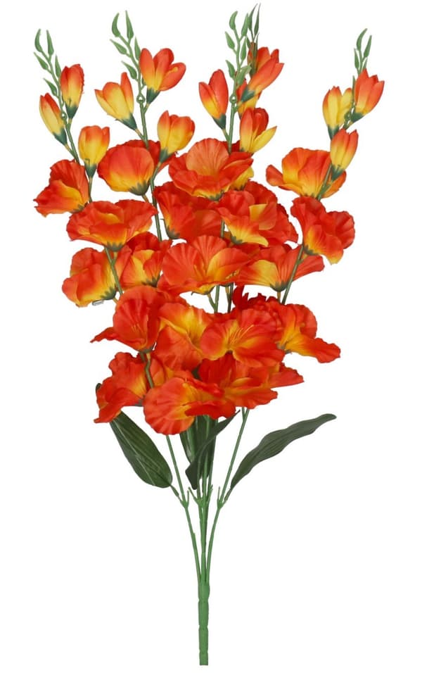 KONSTGJORD BLOMMABUKETT TJOCK STOR GLADIOLIUS GLADIOLI 70CM