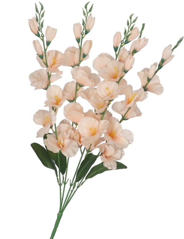 KUNSTIGE BLOMSTERBUKET TYK STOR GLADIOLIUS GLADIOLI 70CM