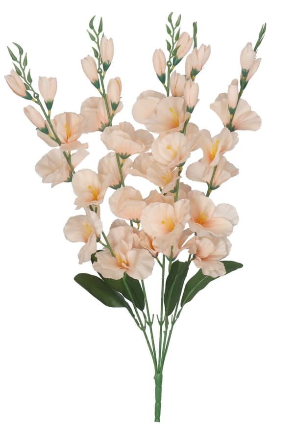 KUNSTIGE BLOMSTERBUKET TYK STOR GLADIOLIUS GLADIOLI 70CM