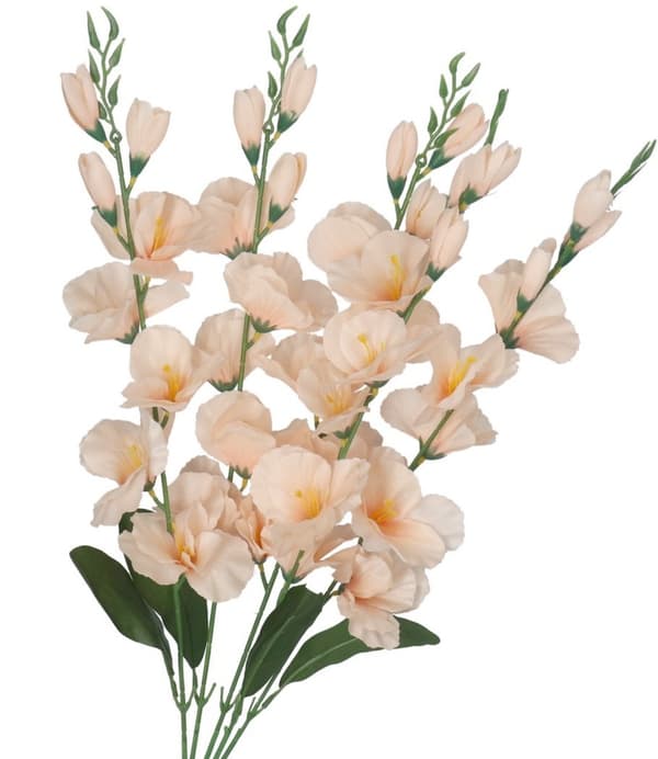 KUNSTIGE BLOMSTERBUKET TYK STOR GLADIOLIUS GLADIOLI 70CM