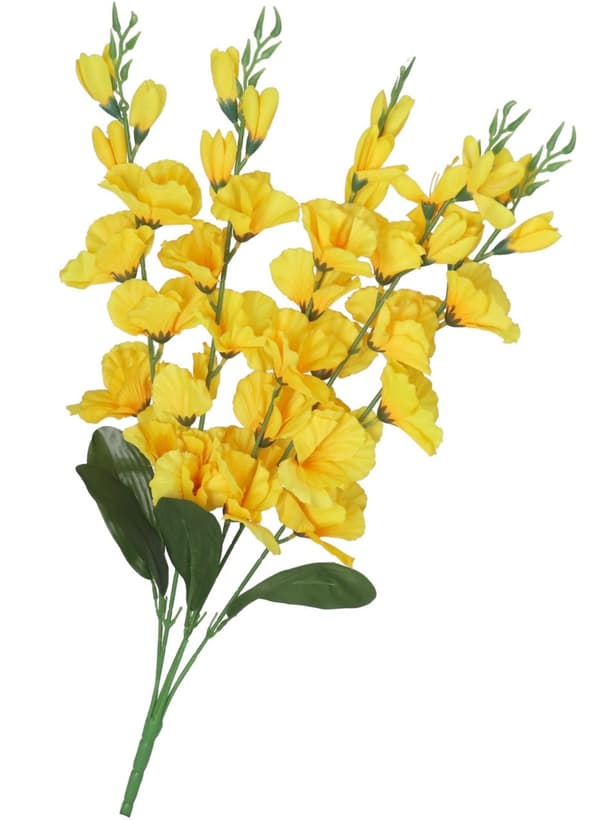 KUNSTIGE BLOMSTERBUKET TYK STOR GLADIOLIUS GLADIOLI 70CM