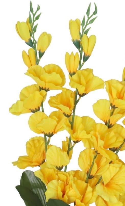 KUNSTIGE BLOMSTERBUKET TYK STOR GLADIOLIUS GLADIOLI 70CM