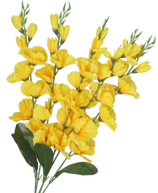 KUNSTIGE BLOMSTERBUKET TYK STOR GLADIOLIUS GLADIOLI 70CM