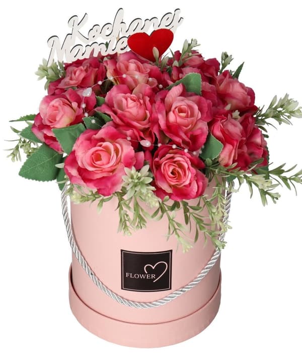BLOMSTERKASSE ÆSKE TIL MORS DAG GAVE KUNSTIGE BLOMSTER