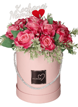 BLOMSTERKASSE ÆSKE TIL MORS DAG GAVE KUNSTIGE BLOMSTER