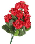 Miniatyrbillede 3 af 6: KUNSTIGE BLOMSTER PELARGONIA BUKETT 45CM TYKKE LIKE LIFE