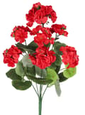 Miniatyrbillede 4 af 6: KUNSTIGE BLOMSTER PELARGONIA BUKETT 45CM TYKKE LIKE LIFE