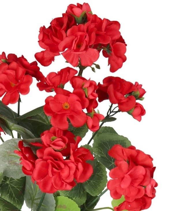 KUNSTIGE BLOMSTER PELARGONIA BUKETT 45CM TYKKE LIKE LIFE