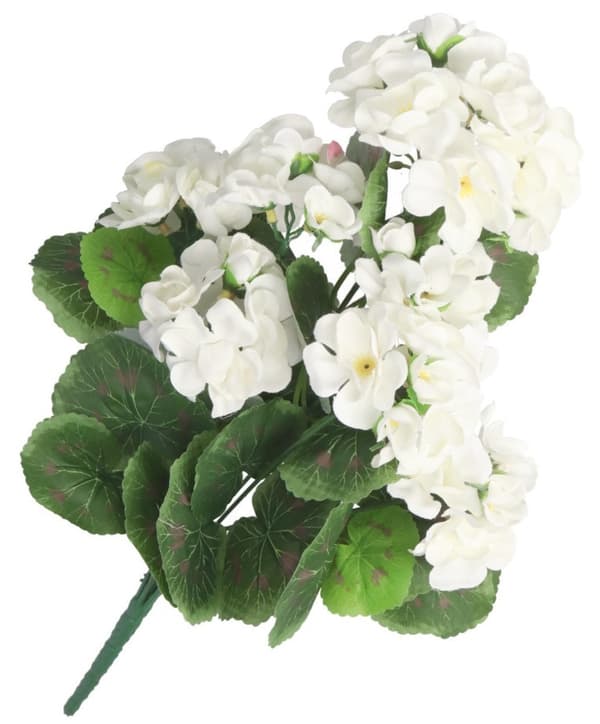 KUNSTIGE BLOMSTER PELARGONIA BUKETT 45CM TYKKE LIKE LIFE