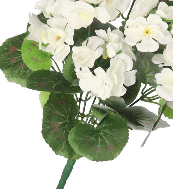 KUNSTIGE BLOMSTER PELARGONIA BUKETT 45CM TYKKE LIKE LIFE
