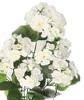 Miniatyrbillede 6 af 7: KUNSTIGE BLOMSTER PELARGONIA BUKETT 45CM TYKKE LIKE LIFE