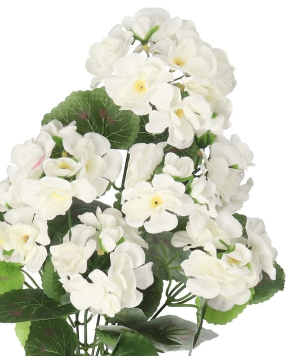 KUNSTIGE BLOMSTER PELARGONIA BUKETT 45CM TYKKE LIKE LIFE
