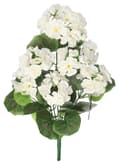 Miniatyrbillede 7 af 7: KUNSTIGE BLOMSTER PELARGONIA BUKETT 45CM TYKKE LIKE LIFE