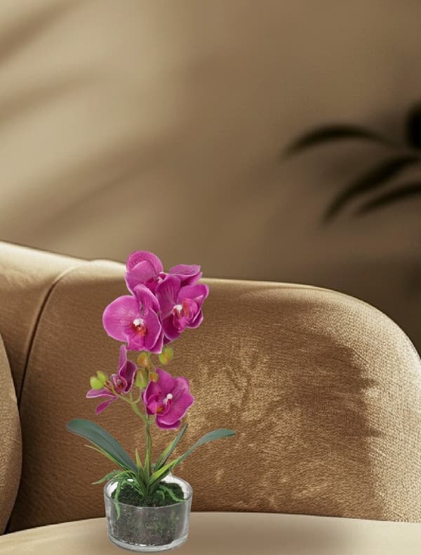 ORKIDÉ KUNSTIGE BLOMSTER I EN PREMIUM POTTE