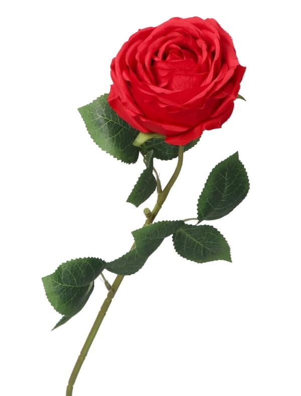 KUNSTIGE BLOMSTER PLANTER ENKEL ROSE XXL 62CM