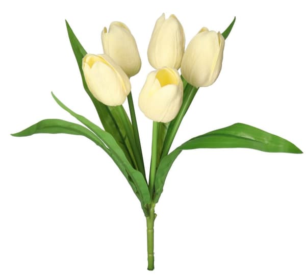 TULIPANER BUKETT AF TULIPANER GUMMIBELAGET GUMMI SILIKONE LIKE LIFE