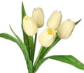 Miniatyrbillede 1 af 6: TULIPANER BUKETT AF TULIPANER GUMMIBELAGET GUMMI SILIKONE LIKE LIFE