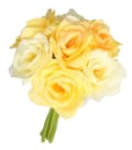 Miniatyrbillede 2 af 6: ROSEROSEBUKET TYKKE KUNSTIGE BLOMSTER SOM LIV GUMMI