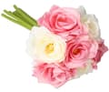 Miniatyrbillede 6 af 7: ROSEROSEBUKET TYKKE KUNSTIGE BLOMSTER SOM LIV GUMMI